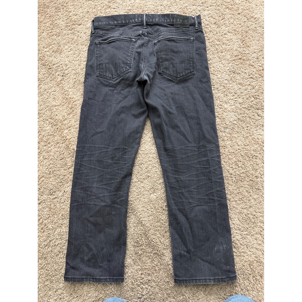 Tom Ford Mens Selvedge Button Fly Denim Jeans Straight Leg Washed Black  34 - Picture 11 of 11